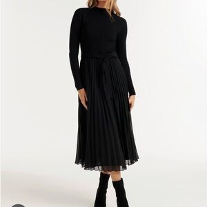 Ever New Black Midi Dress